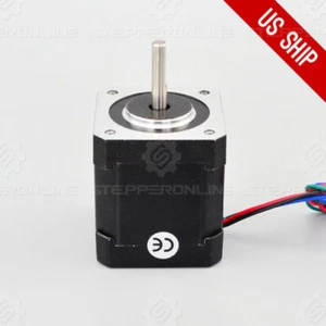STEPPERONLINE Nema 17 Stepper Motor 84oz.in(59Ncm) 2A 17HS19-2004S1 3D Printer - Picture 1 of 4