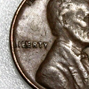 1957 Lincoln Wheat Cent , Die Obverse EIB Error Reverse: Defect Errors - Picture 1 of 4