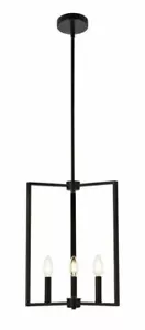 Kronleuchter modern schwarz Pendelleuchte Kerzeninsel Esszimmer - Bild 1 von 7