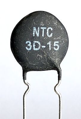 2  X NTC 3D-15 Inrush Current Limiter, Power Thermistor 3 Ohm 7Amp -ref:423 • 1.45£