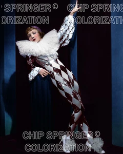 CLAUDETT COLBERT IN TONIGNT IS OURS 8X10 BEAUTIFUL COLOR PHOTO BY CHIP SPRINGER - Picture 1 of 1