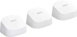 eero 6 (AX1800) Dual-Band Mesh Wi-Fi 6 System (3-pak) - w bardzo dobrym stanie - Zdjęcie 1 z 3