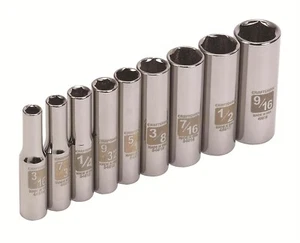 Craftsman 34561, SAE 9-PC 1/4" Drive 6 PT Socket Set - Picture 1 of 1