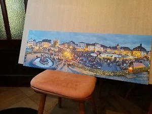 Gelnhausen Weihnachtsmarkt Panoramabild auf Alu Dibond 90x30cm - Bild 1 von 6