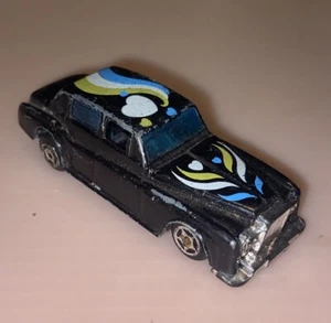 Vintage Black Rolls Royce Hearts Diecast 1:64 Rainbow Rare Original Old Car ++++ - Picture 1 of 6