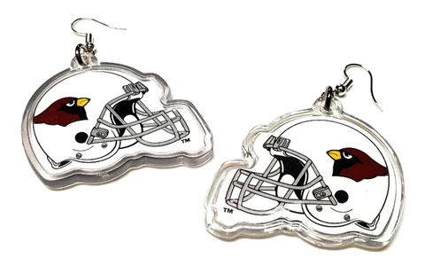 ARIZONA CARDINALS EARRINGS DIE CUT HELMETS NEW NFL FOOTBALL OFFICALLY LICENSED Cover
