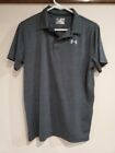 Boy Size Yxlg Youth Xlarge Gray Under Armour Loose Heat Gear Polo Shirt