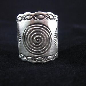 Fine Fashion Rings THAI KAREN HILL TRIBE Genuine Solid pure Silver Spiral cute