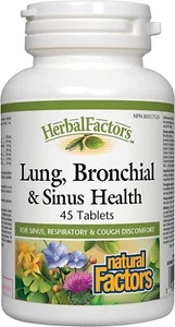 Natural Factors Lung, Bronchial & Sinus Health, 45 tabs - Picture 1 of 2