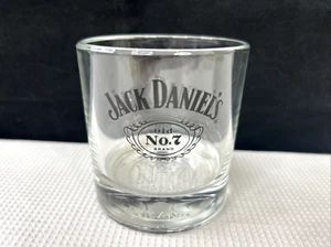 Jack Daniels Old No 7 Logo 8 Oz Rocks Glass Round Lowball Etched Logo Barware - Picture 1 of 5