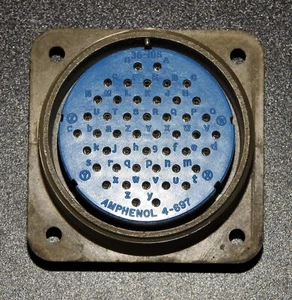 MS3102A36-10S Amphenol Military Style Circular Bulkhead Connector 48 Pin - Picture 1 of 7