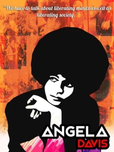 Angela Davis Poster Liberate Minds and Society Art Print (18x24) - Picture 1 of 1