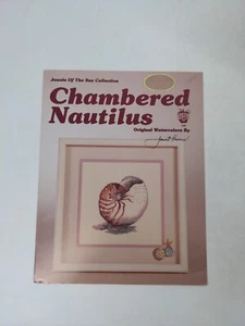 VTG Jewels Of The Sea Collection Chambered Nautilus Cross Stitch Pattern Booklet - Picture 1 of 3