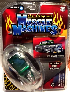 THE ORIGINAL MUSCLE MACHINES 1941 WILLYS PICKUP 1/64 41 WILLYS TRUCK - - Picture 1 of 3