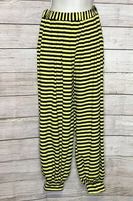 Sacred Threads Yellow Black Balloon Pants Boho Hippie, Festival, Size Small - Image 1 of 4