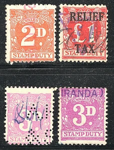 Australia NUEVA COLECCIÓN DE ESTAMPILLAS DE INGRESOS SOUTH WELES usada en muy buen estado  - Imagen 1 de 2