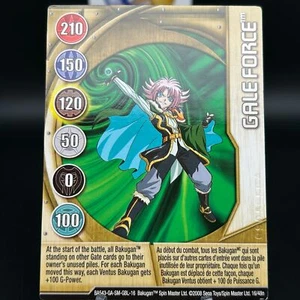 Bakugan GALE FORCE Metal Gate Card GOLD 2008 BA543-GA-SM-GBL-16 16/48n IMPRINTED - Imagen 1 de 8
