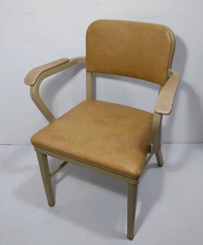 Vintage Royal Metal Steel Industrial Office Tanker Chair B Mid Century Modern Cover