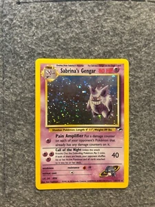 Pokemon Karte Sabrina's Gengar 14/132 Gym Heroes Holo NEAR MINT SWIRL - Bild 1 von 6