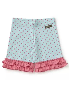 MATILDA JANE Lets go together Warming Up Shorties Blue Pink Polka Dot Sz 14 NWOT - Picture 1 of 9