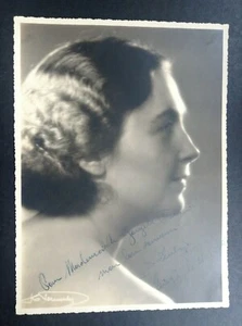 Ancien portrait dédicacé Artiste à identifier Opera Monnaie 1940 - Picture 1 of 2