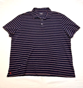 UNTUCKit Polo Shirt Short Sleeve Blue Striped Golf Cotton Men’s 2XL. - Picture 1 of 5