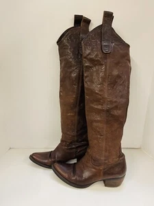 Lumiani 22" Made in Italy Leather Boots Womens Size 36 - Picture 1 of 4