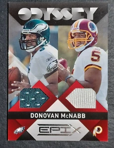 Camiseta deportiva 2010 EPIX "ODYSSEY" Donovan McNabb doble jugador usada 64/100 bonita tarjeta CB-1 - Imagen 1 de 3