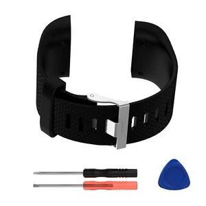 Silikonowy pasek do zegarka Pasek Bransoletka Opaska na rękę Zestaw narzędzi do zegarka Fitbit Surge c - Zdjęcie 1 z 8