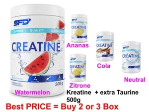 Creatine Powder + Taurine SFD 💪MONOHYDRATE Box- 500g natural / ananas - Bild 1 von 16
