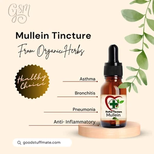 ORGANIC Mullein Tincture Pure Herb Extract Herbal Liquid Concentrate NO FILLERS - Picture 1 of 1