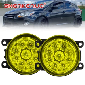 For Ford Focus 2008-2014 LED Front Bumper YELLOW Fog Light Lamp Left&Right - Foto 1 di 13