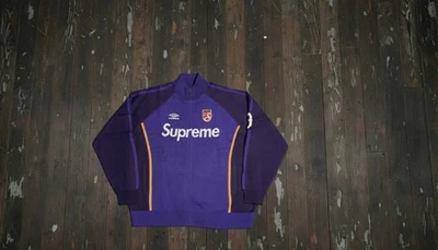 SUPREME UMBRO ZIP UP SWEATER (L ) (PURPLE) SS25 UMBRO KNIT SOCCER SWEATER - Image 1 of 4