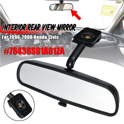 For 1996-2000 Honda Civic 1.6L Interior Rear View Rearview Mirror 76430S01A01ZA - Image 1 of 4