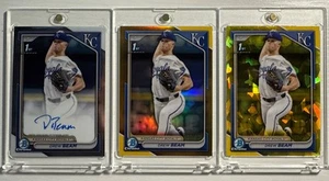 Drew Beam Auto + Gold /50 + Sapphire /75 | 2024 Bowman Draft | KC Royals - Picture 1 of 9