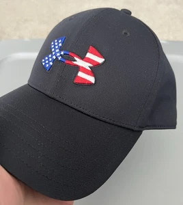 Cappello da baseball Under Armour Patriotic / USA 'FREEDOM', nero - Flex Fit L/XL *NUOVO* - Foto 1 di 10