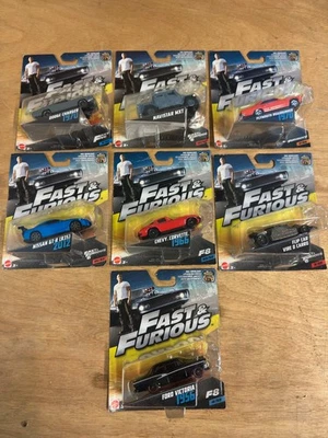 Mattel Fast & Furious 1:55 LOTE DE 7 (Nissan Dodge Chevy Plymouth Ford Navistar) Foto 1 de 4