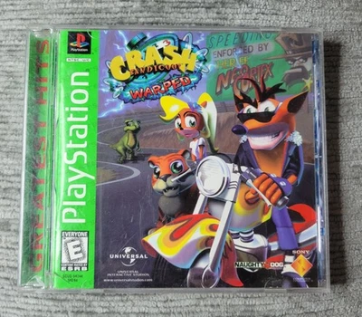Crash Bandicoot Warped (Sony PlayStation 1, PS1, 1998) Complete - TESTED! - Image 1 of 4