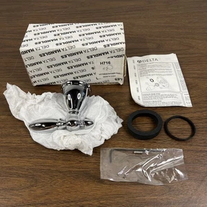 Delta H716 Victorian Metal Lever Handle Kit 13/14 Series Floor Mount Chrome - Bild 1 von 7