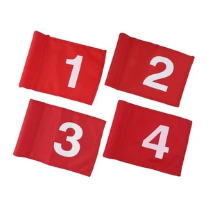 High Visibility For Golf Flags for Practice Portable 4pcs Set for All Weather - Picture 1 of 24