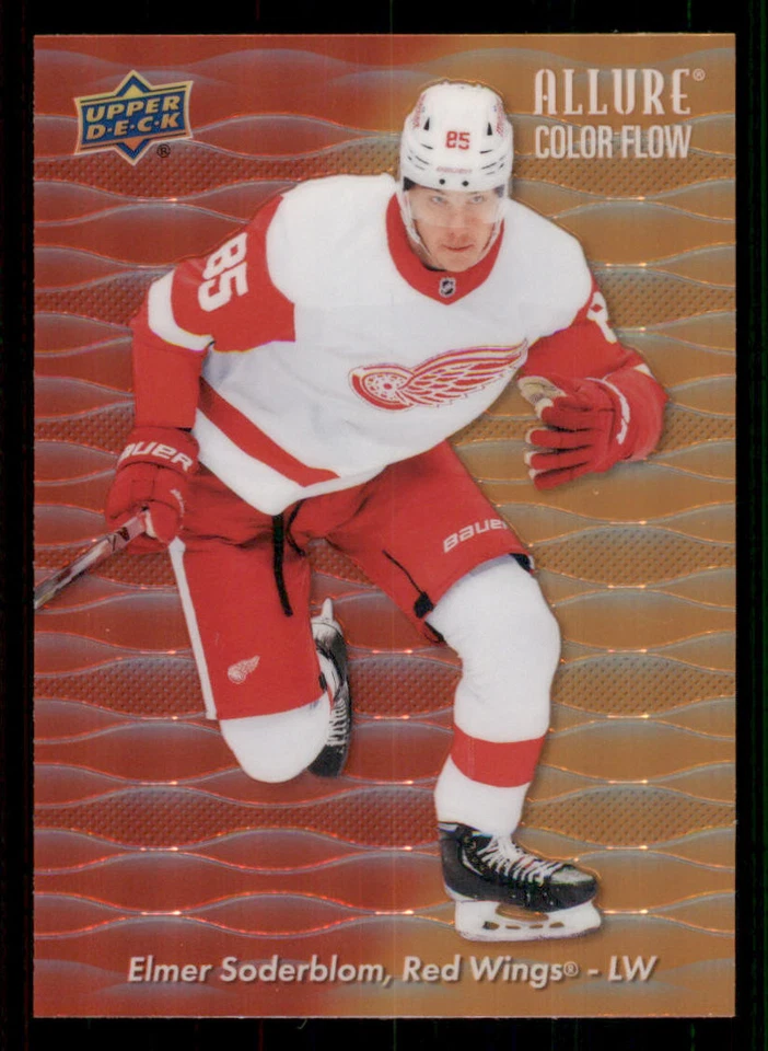 2023-24 Upper Deck Allure Color Flow Red Orange #CF17 Elmer Soderblom - Image 1 of 2