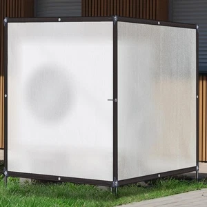 2 Panel Air Conditioner Fence Privacy Screen 50" W x 50" H Trash Can Fence Ou... - Picture 1 of 6