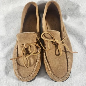Minnetonka 3902 Pile Lined Hardsole Slipper Men’s Size 10M Brown - Picture 1 of 9