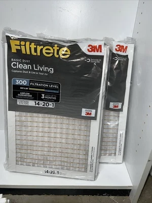 3M Filtrete 6 Count 305DC-6 Clean Living 14X20X1 Dust Reduction Furnace Filter - Image 1 of 4