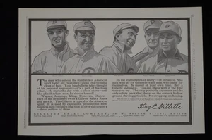 c.1910 Gillette Safety Razor Baseball Ad – Wagner, Jennings, Chance, Kling - Picture 1 of 6