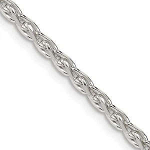Sterling Silver 2.75mm Diamond-cut Spiga Chain - Picture 1 of 3