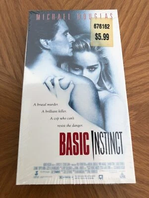Basic Instinct VHS VCR Video Tape Used Michael Douglas Sharon Stone - Image 1 of 4