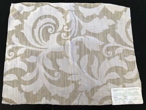 MANUEL CANOVAS Vega in Seigle 15 1/2 x 19" Floral Damask Fabric Sample - Picture 1 of 3