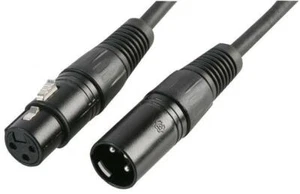 PULSE - DMX Lead, XLR Plug, 3 Way to XLR Socket, 3 Way, 20m Black - Picture 1 of 1