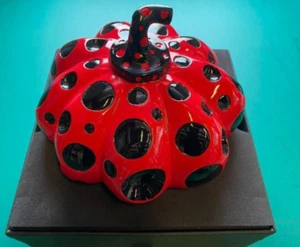 Yayoi Kusama Naoshima Red Black Pumpkin Sculpture Polka Dot Japan Edition - Picture 1 of 7